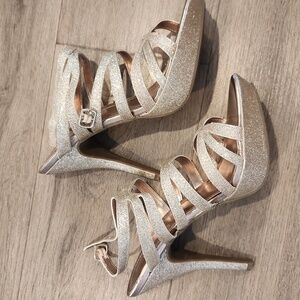 Gold heels size 9